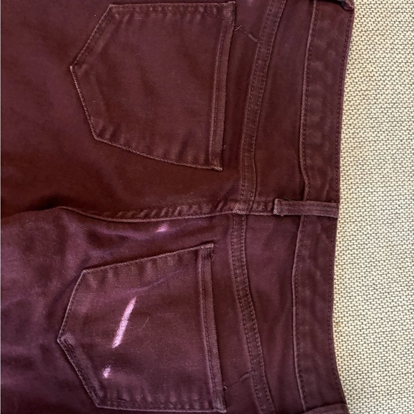MOSSIMO Jegging Women's Size 0 / 25 Denim Burgundy Mid-Rise Super Stretch - Picture 11 of 12